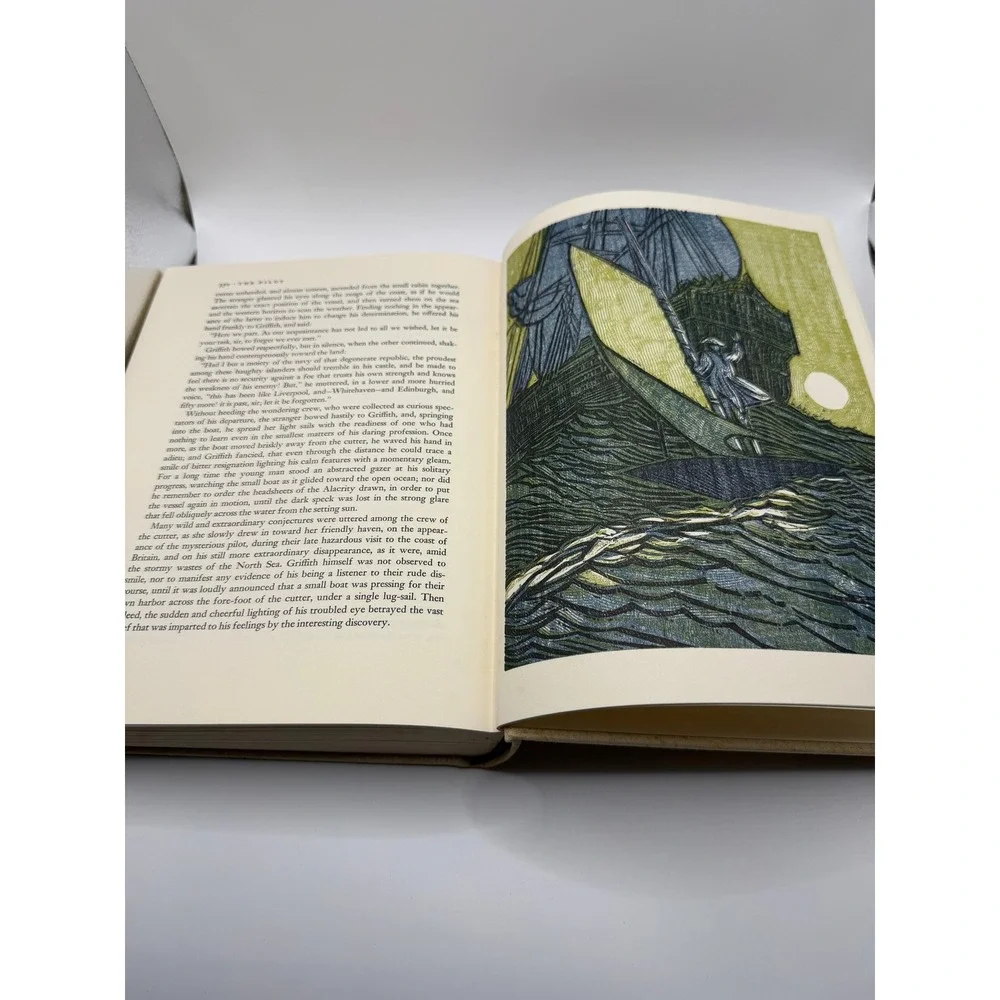 The Pilot James‎ Fenimore Cooper Heritage Press Woodcut Illustrations Hardcover